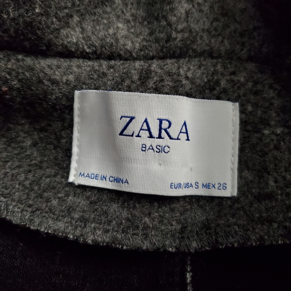 Zara Basic Long Open Overcoat Duster S - image 4